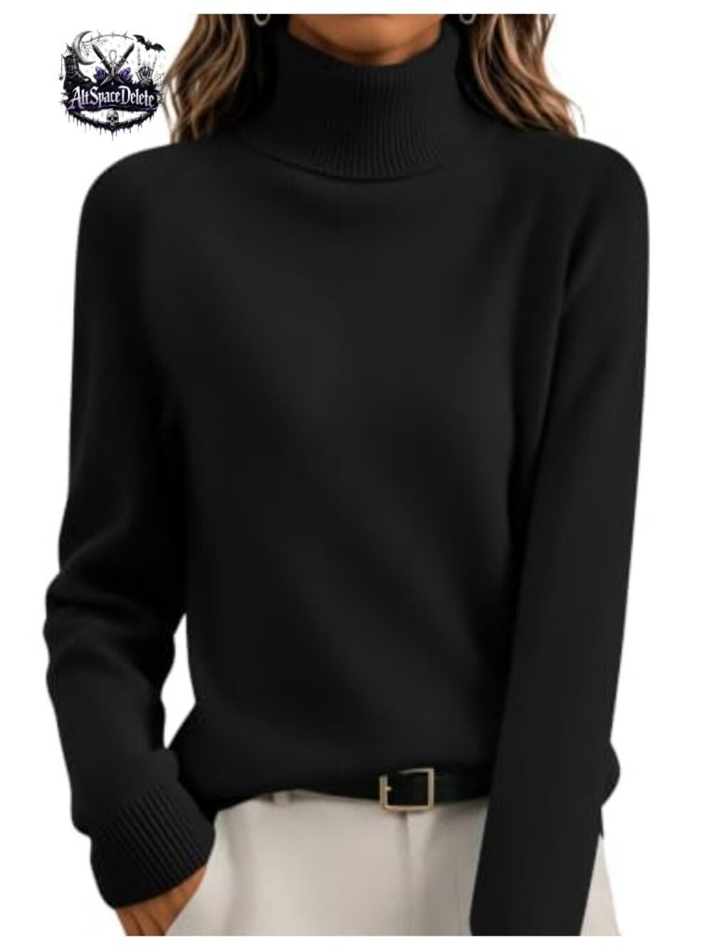 Zeagoo Turtleneck Pullover Sweater Long Sleeve Ribbed Knit Fall Winter